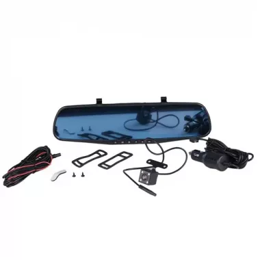 Автомобільний дзеркало реєстратор Blaсkbox AK47 відеореєстратор з камерою заднього вигляду і Full HD зйомкою