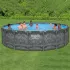 Каркасный круглый бассейн 549х132 см на 26 000 л с фильтр-насосом, лестницей, тентом Bestway 561KC Каркасный круглый бассейн 549х132 см на 26 000 л с фильтр-насосом, лестницей, тентом Bestway 561KC