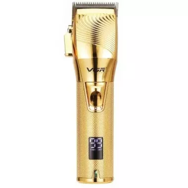 Профессиональная аккумуляторная машинка для стрижки волос VGR V-280 с дисплеем и насадками