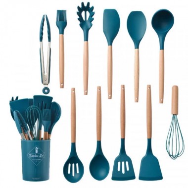 Набір кухонного приладдя силіконовий Kitchen Set RB-2239 синій (12 предметів) Набір кухонного приладдя силіконовий Kitchen Set RB-2239 синій (12 предметів)