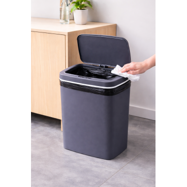Ведро для мусора со смарт-датчиком приближение Smart trash can 10 л Синий