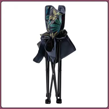 Раскладной стул туристический для кемпинга 42х41х72 см с карманом Цветочный Раскладной стул туристический для кемпинга 42х41х72 см с карманом Цветочный