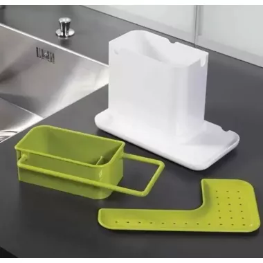 Універсальний органайзер для кухні на раковину 3 в 1 DAILY USE, для щіток, губок, мила та рушників