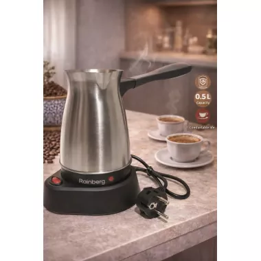 Турка электрическая кофеварка кофеварка Rainberg RB-612, 0.5L