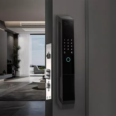 Дверний дзвінок з функцією розпізнавання облич LD SMART, біометричний сканер відбитків пальців, око/розумна камера/дверний замок