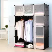 Пластикова складана шафа Storage Cube Cabinet 12 секцій