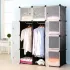 Пластикова складана шафа Storage Cube Cabinet 12 секцій
