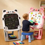 Детский мольберт для творчества и обучения с набором для рисования / Доска для рисования