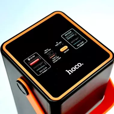 Повербанк з ліхтарем 90000mAh 22.5W Hoco J107 Super 333Wh PD20W 4xUSB/Type-C/MicroUSB Повербанк з ліхтарем 90000mAh 22.5W Hoco J107 Super 333Wh PD20W 4xUSB/Type-C/MicroUSB