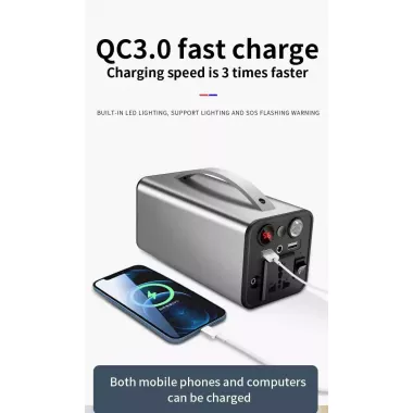 Портативная зарядная станция OKD180 45000мАч / Электростанция для дома / Power Bank / Повербанк 180Вт, 2хUSB, DC12V