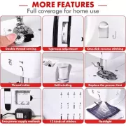 Портативная швейная машинка YASM 825 Мини с оверлоком и педалью