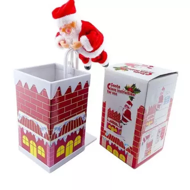 Интерактивная игрушка Санта-Клаус в дымоходе