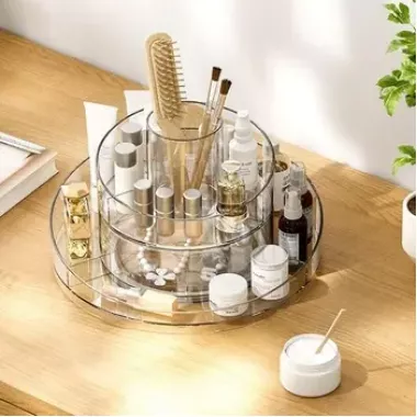 Органайзер для косметики вращающийся на 360 градусов, 2 уровня Органайзер для косметики вращающийся на 360 градусов, 2 уровня