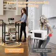 Стелаж триярусний універсальний з нержавіючої сталі/ Розкладний органайзер-стелаж 66x34x88 см