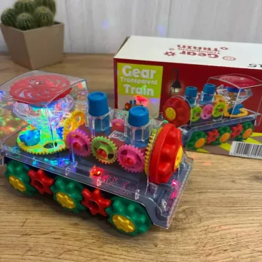 Детский интерактивный прозрачный поезд со светом, музыкой и поворотом на 360° Детский интерактивный прозрачный поезд со светом, музыкой и поворотом на 360°
