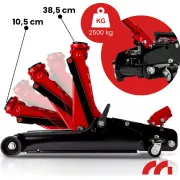 Домкрат гідравлічний підкатний 2.5т низькопрофільний 385мм