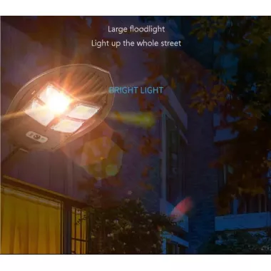 Акумуляторний ліхтар SW7103A-3 із сонячною панеллю та датчиком руху Акумуляторний ліхтар SW7103A-3 із сонячною панеллю та датчиком руху