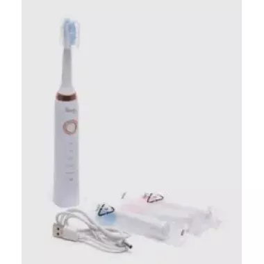 Электрическая зубная щетка Shuke SK-601 аккумуляторная ультразвуковая щетка для зубов 3 насадки Электрическая зубная щетка Shuke SK-601 аккумуляторная ультразвуковая щетка для зубов 3 насадки