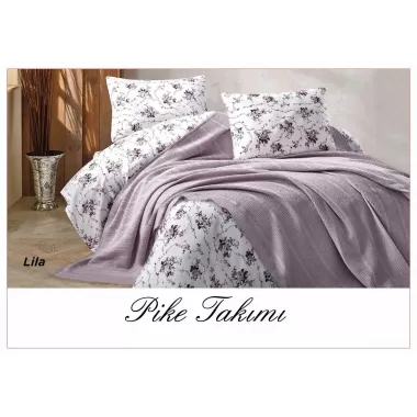 Постільна білизна з вафельним покривалом La Villa Mavi Зелений