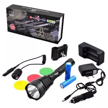 Світлодіодний ліхтар BL-2800-T6 50000W, тактичний ліхтар, ліхтар із кнопкою Світлодіодний ліхтар BL-2800-T6 50000W, тактичний ліхтар, ліхтар із кнопкою