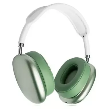Зеленые Беспроводные полноразмерные Bluetooth наушники Macaron P9 Max