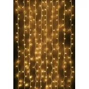 Гірлянда водоспад 320 LED 5mm 3м/2м теплий колір на прозорому дроті