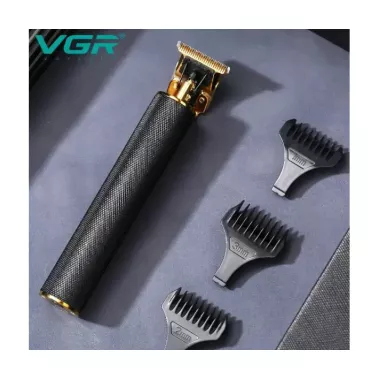 Профессиональный триммер VGR V-179 машинка для стрижки волос и бороды аккумуляторная с насадками (1, 2, 3 мм)