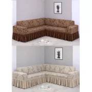 Угловой жаккардовый чехол на диван, универсальный натяжной чехол, накидка на диван