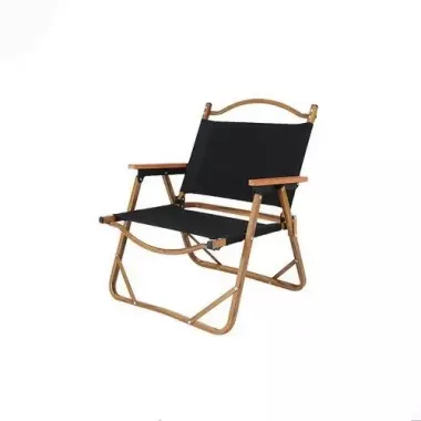 Стул STD-04 складной, металл+ткань В760*Ш500*Д510мм  чёрный