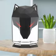 Белый Увлажнитель воздуха портативный WOLF Air Humidifier, аромадиффузор электрический с резервуаром для эфирного масла, ультразвуковой, 650 мл