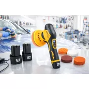 Аккумуляторная полировальная машинка 2 АКБ 1250W 12V с набором насадок