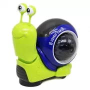 Музыкальная игрушка улитка павлик с 3D проектором, украинский язык, зеленый