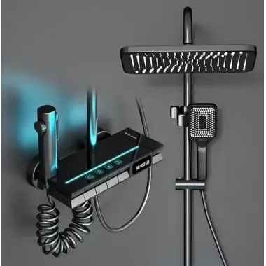 Душова система з термостатом та LED-дисплеєм 120см AND AA6-6