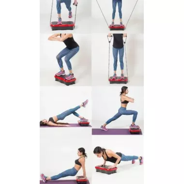 Виброплатформа для тренировок + пульт, до 150кг, от сети / Вибрационная платформа для похудения