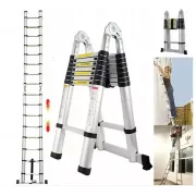 Сходи-Стрем'янка 5,80м (2,9+2.9) телескопічна, складана алюмінієва