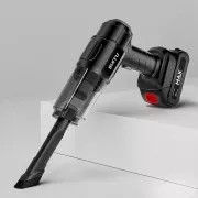 Пылесос автомобильный мощный беспроводной аккумуляторный, 4 насадки, 1 АКБ