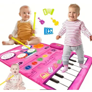 Интерактивный музыкальный пианино-коврик для детей