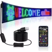Гибкий экран LED Matrix Panel APP wifi rgb 92*374мм(16X64) ART-0566