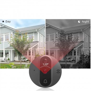 Видеодомофон Tuya Smart Video Doorbell ED-300PA / Дверной беспроводной звонок Wi-Fi с ИК-подсветкой и датчиком движения