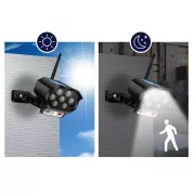 Вуличний ліхтар / Муляж камери відеоспостереження з датчиком руху та сонячною панеллю BK-36