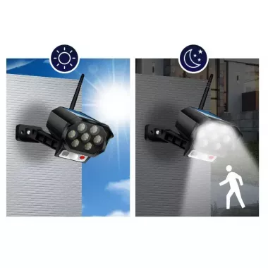 Уличный фонарь / Муляж камеры видеонаблюдения с датчиком движения и солнечной панелью BK-36