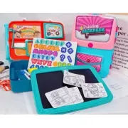 Обучающий набор для рисования в чемоданчике Backpack Packing 3in1 голубой