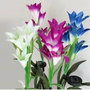 Уличный Садовый фонарь на солнечной батарее Лилия 74 см