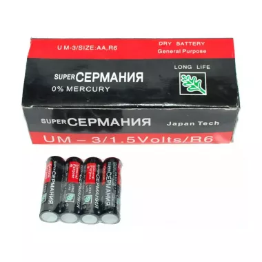 Батарейки МІНІ пальчикові GERMANIA тип ААА 1шт Батарейки МІНІ пальчикові GERMANIA тип ААА 1шт