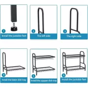 Органайзер кухонный для мытья посуды металл R2F-43см