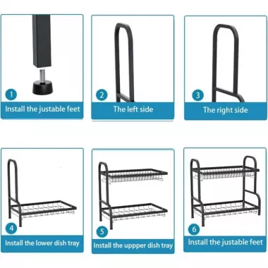 Органайзер кухонный для мытья посуды металл R2F-43см Органайзер кухонный для мытья посуды металл R2F-43см