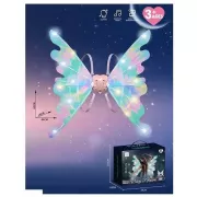 Светодиодные крылья феи-бабочки, двигающиеся с подсветкой и мелодиями на ремешках для девочки Wings of Fairy 848