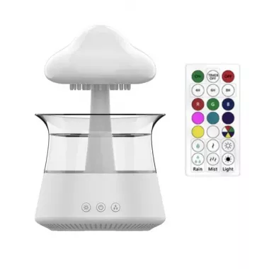 Атмосферный ультразвуковой увлажнитель воздуха гриб Rainfall с эффектом дождя. Ночник увлажнитель воздуха Doctor-101 с подсветкой
