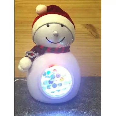 Светодиодный ночник-проектор UKC Снеговик 1367-4 3Вт