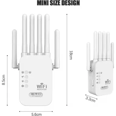 Мощный Wi-Fi ретранслятор 2.4G с 6 антеннами / маршрутизатор / усилитель вай фай сигнала